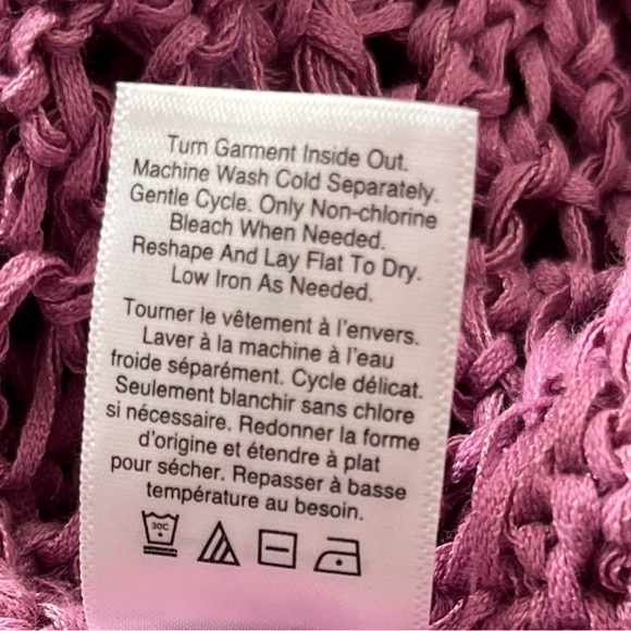 🌸 Pretty Purple Open-Knit Cardigan – Coldwater Creek (L) 🌸 - Picture 12 of 12